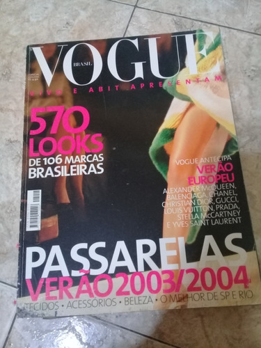 Revista **vogue** Moda Verano 2003/2004 Edicion Brasil