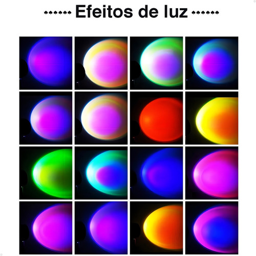 Sunset Lamp Control, 16 colores, foto, vídeo, decoración