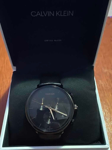 Relógio Calvin Klein Pulseira Em Couro