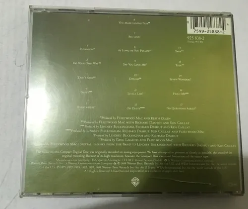 Fleetwood Mac - Greatest Hits - Cd - Made In Germany (Usado)