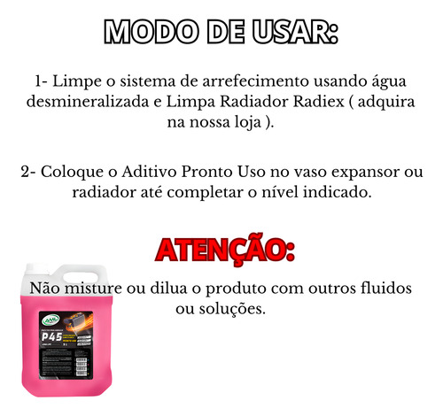 5l Aditivo Rosa Pronto Uso Aml Radiador Líquido Diluido