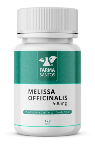 Melissa Officinalis 500mg 120 Cápsulas Sabor Sem sabor