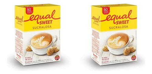 Edulcorante Sucralosa Equalsweet X50 Pack X2