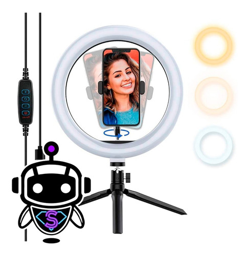 Vivitar Aro De Luz Para Blogger 8¨ 3 Tonos De Luz + Trípode