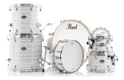 Bateria Pearl Export Exx White 22,10,12,14,16 Ferragens