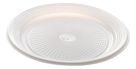 Prato Descartavel Bolo Sobremesa 15cm Branco Bio C/10un