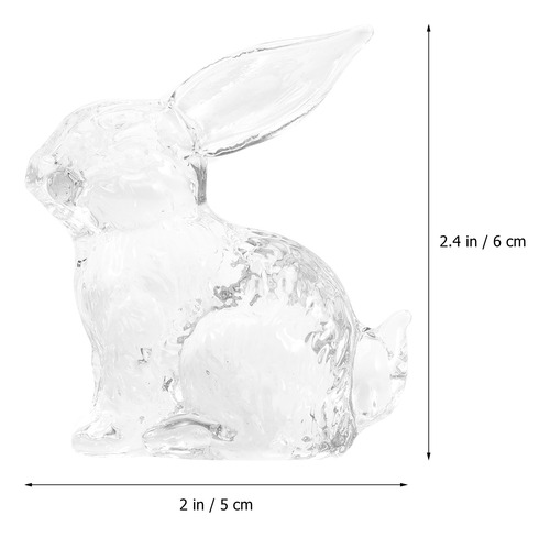 Imagen 6 de 8 de Figura De Conejo Del Zodíaco Chino De Cristal Ornaments
