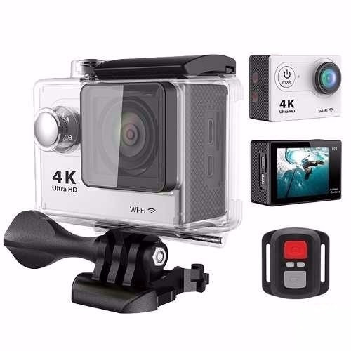 Camara Deportiva 4k Sumergible Wifi Cont Remoto Pantalla Lcd