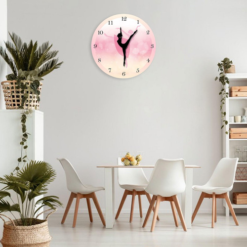 Reloj De Pared De Chica De 12 Pulgadas, Arte De Pared,