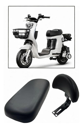 Padena De Asiento De Bicicleta Trasera Con Pequeño Respaldo