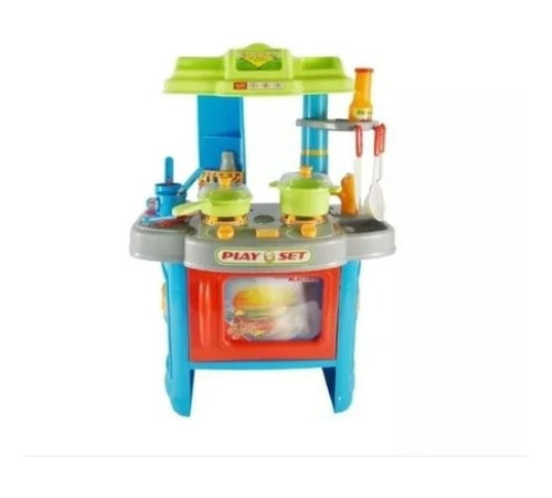 Set Cocina Juguete Para Niños Con Luces Y Sonido