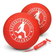 Comprar Pack De 2 Pelotas De Kickball Oficial Gosports Con Bomba, 10