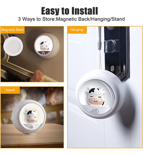 Aimilar Recargable Luz Nocturna Sensor De Movimiento Led Niñ