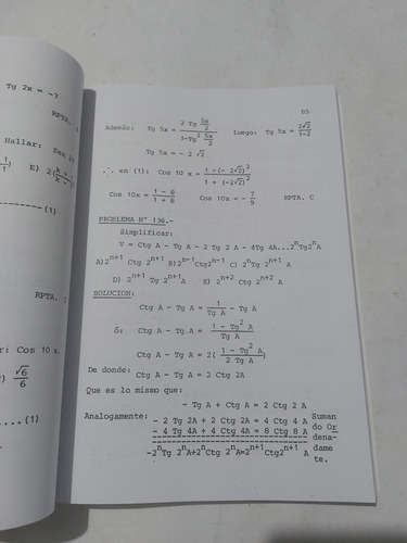 Libro Colección Sigma Trigonometría Curso Completo
