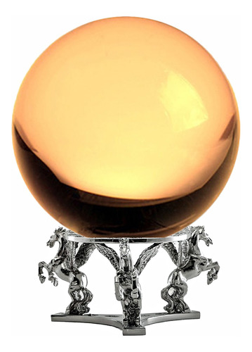 Amlong Crystal Bola De Cristal Amarillo De 130 Mm (5 Pulgada