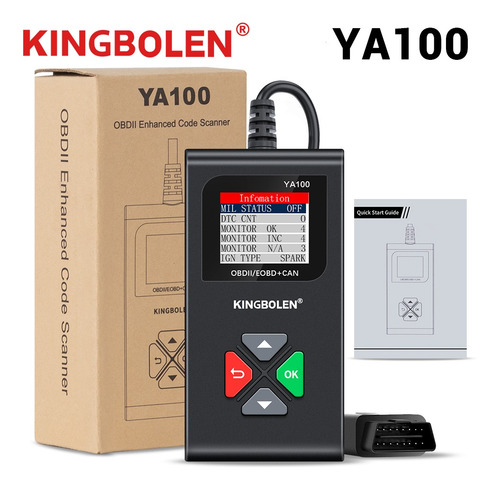 Imagen 1 de 3 de Escáner Automotriz Odb2 Kingbolen Ya100 Multimarca