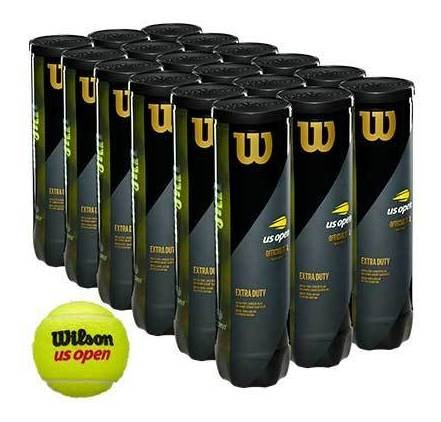  Caja De Pelotas De Tenis Wilson Us Open Extra Duty X 18 Tub