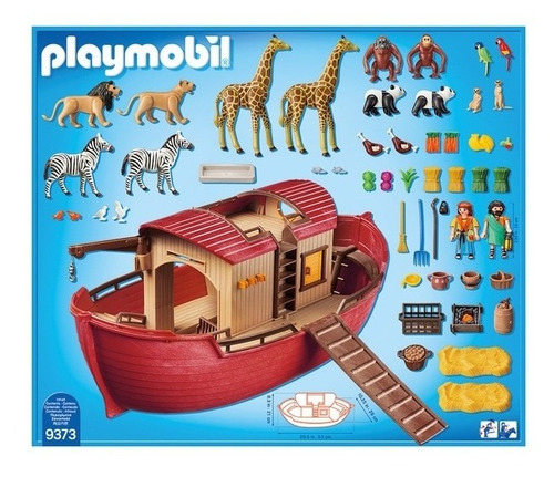 Imagen 3 de 6 de Playmobil Arca De Noe Y Animales 9373 Wild Life Original Edu