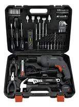 Comprar Taladro Percutor 13mm 650w + Kit Herramientas 122pcs+maletin Color Gris Frecuencia 50hz