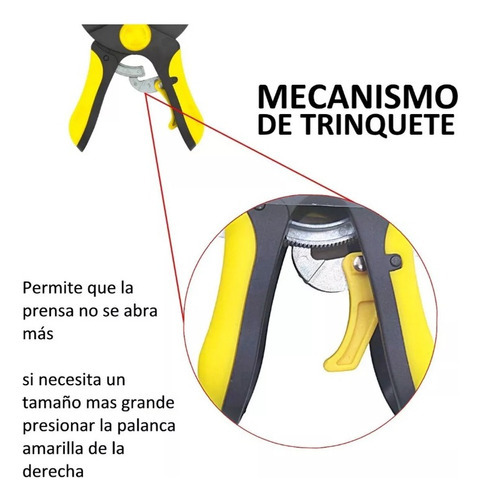 Prensa Sargento Barovo Sptra-9896 Ajustable 4 Unidades