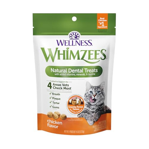 Whimzees Wellness Golosinas Dentales Para Gatos Sin Granos N