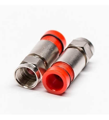 Conector Rg6 X Unidad De Compresion Premium !!! Coaxial