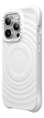 Funda De Teléfono Casetify Ripple De Silicona Blanca Para Ip