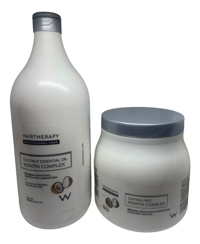 Shampoo + Mascara Keratin Complex Frizz Hair Therapy 1000 Ml