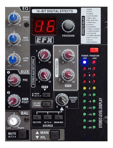 Imagen 3 de 3 de Consola Sound Xtreme SXM-512 de mezcla 220V