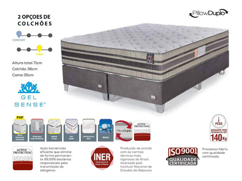 Colchon Queen Resorte Pocket Ortopedico Doble Pillow Top