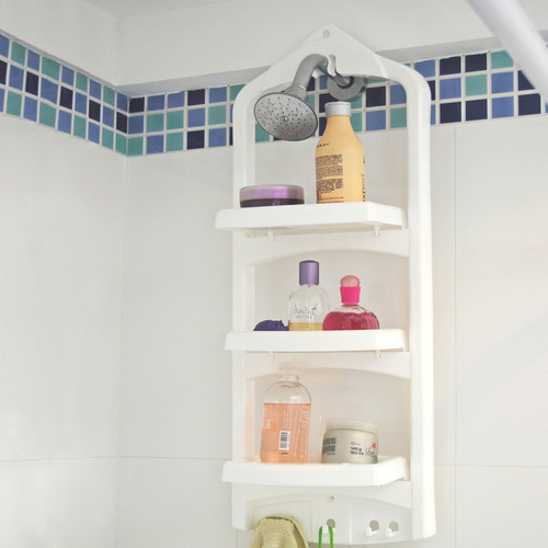 Organizador De Ducha Colgante Colombraro Color Blanco