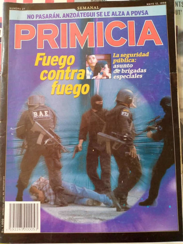 Revista Primicia #27 Caso Secuestro Cua 1998 Ptj Grupo Bae