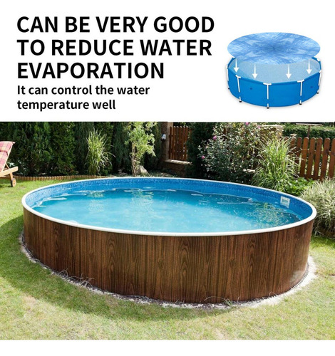 La Cubierta Solar Azul Para Piscinas Cubre Los Paños De Nata