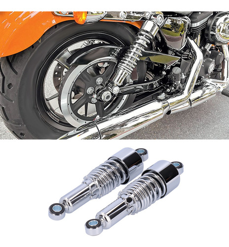 Par De Amortiguadores De Motocicleta De 10.5 Pulgadas Aptos