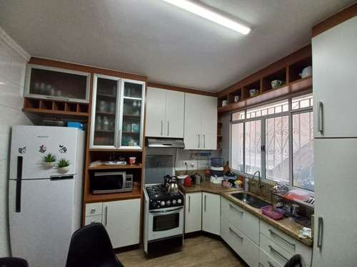 Imagem 23 de 30 de Sobrado + Edícula Total 03 Quartos, 02 Salas, 02 Cozinhas, Espaço Gourmet, 02 Vagas Cobertas À Venda, 169 M² - Vila Camilópolis - Santo André/sp - So0470