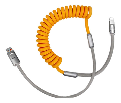 Cable Tipo C Espiral Coiled Para Teclado Mecanico O Celular