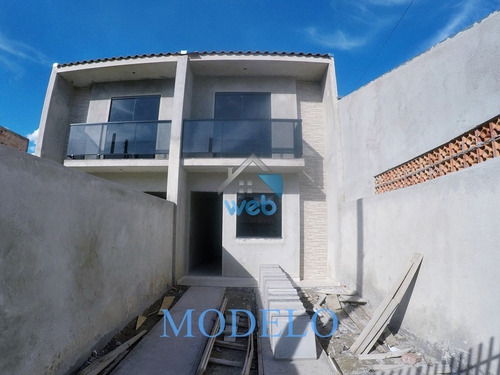 Imagem 2 de 28 de Sobrados À Venda Na Região Do Vitória Régia, Com Dois Quartos, Sala, Cozinha, Edícula Com Banheiro E Banheiro Social, Ainda Em Fase De Construção. - Ca02085 - 70728179