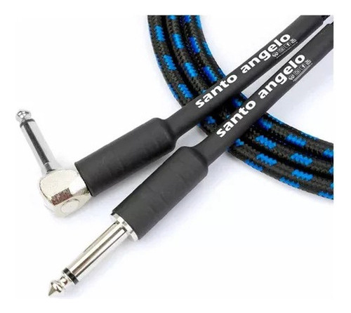 Cabo Santo Ângelo P10 Textil 4,57 M Plug L Violão Guitarra