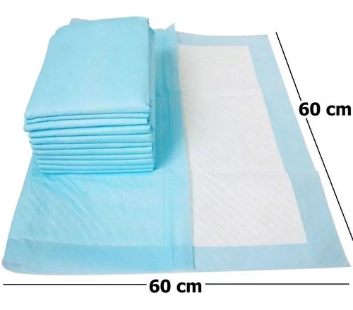 Imagen 2 de 4 de 40 Protectores De Cama Sabanilla. Muy Absorbentes 60x60 Cm