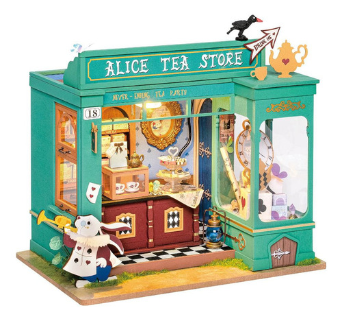 Kit De Casa De Muñecas Alice's Tea Store, Kit De Casa De Bri