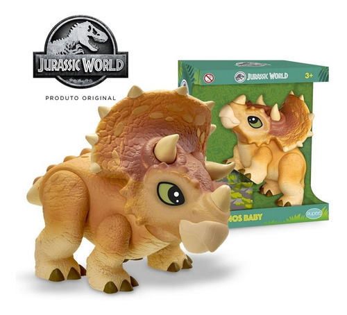 Imagem 1 de 6 de Dinossauro Triceratops Dinos Baby Universal Jurassic World