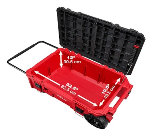 Imagen 6 de 6 de Cajon Herramientas Milwaukee Packout 4822 8428 Ruedas 9 PuLG