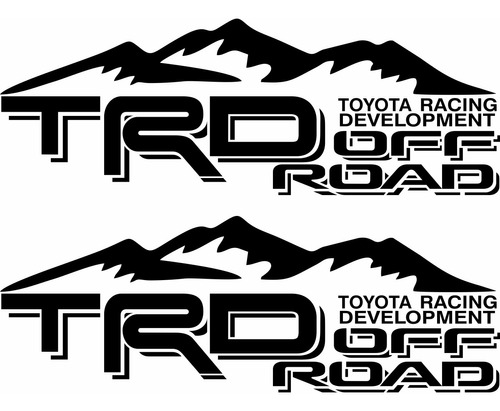 Calca Calcomania Sticker Toyota Trd Mountain Nr Color Negro
