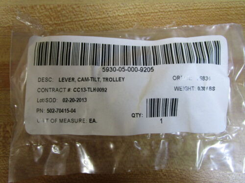 Part 502-70415-04 Lever, Cam-tilt, Trolley 5027041504 (p Yyj