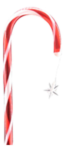 2x Led Navidad Bastón De Caramelo Solar Impermeable Para