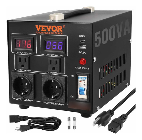 Transformador Convertidor De Voltaje 110v-220v 500w