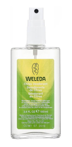 Desodorante Natural De Citrus 100ml  Weleda