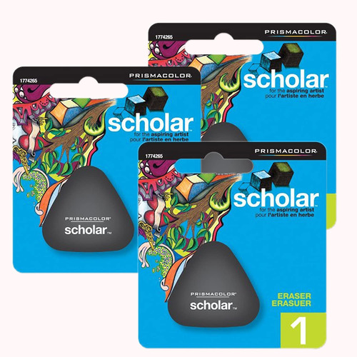 Goma De Borrar Lapiz Prismacolor Scholar X3 Unidades