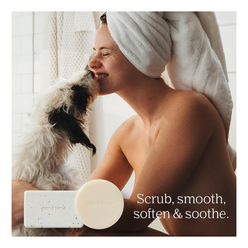 Barra De Cuerpo Exfoliante De Buen Tiempo Y Barra De Suave +