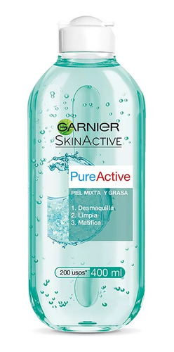 Agua Micelar Garnier Skin Active Pure Active X 400ml
